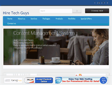 Tablet Screenshot of hiretechguys.com